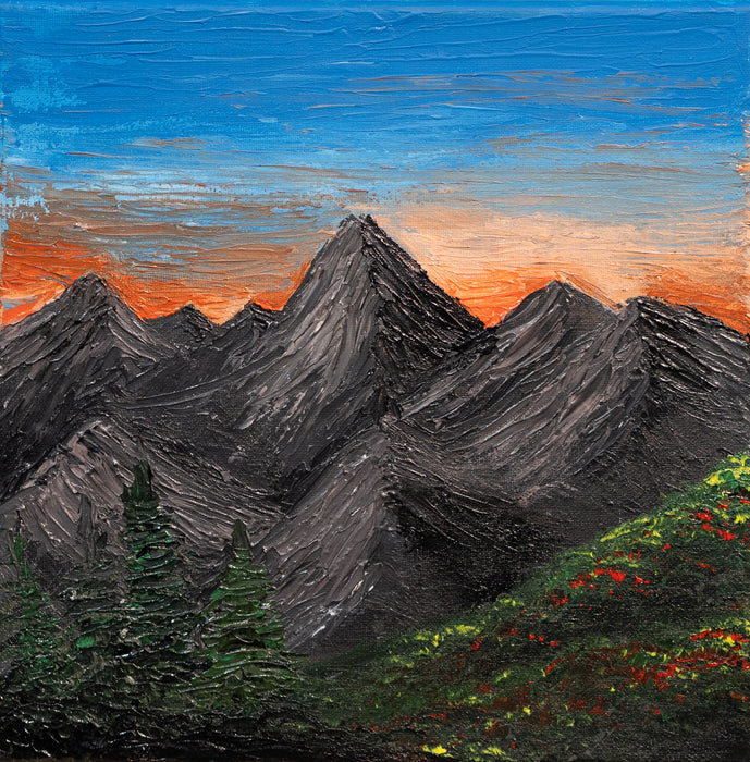 Petals and Peaks Mountains Original